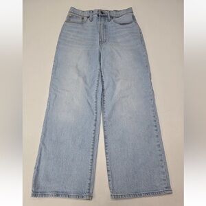 Madewell The Perfect Vintage Wide Leg Crop Jean Edmunds Wash Size 29 Womens